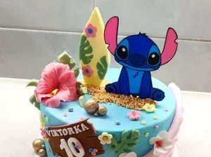Stitch and Angel - Cake Topper
