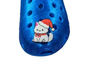 Cute Christmas Kitty Cat Croc Shoe Charm (Jibbitz)