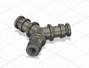 Garden hose Y coupler