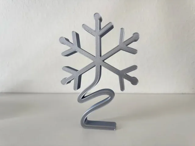 Minimalistischer Schneeflocken Aufsteller — Фото 4 из 9