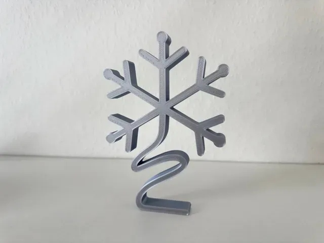 Minimalistischer Schneeflocken Aufsteller — Фото 5 из 9
