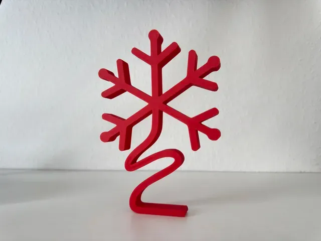 Minimalistischer Schneeflocken Aufsteller — Фото 7 из 9