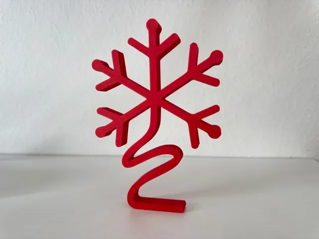 Minimalistischer Schneeflocken Aufsteller — Фото 6 из 9