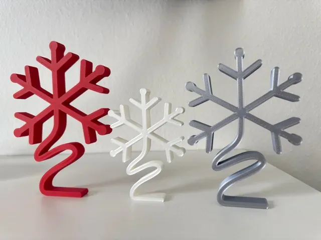 Minimalistischer Schneeflocken Aufsteller — Фото 9 из 9