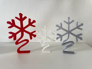 Minimalistischer Schneeflocken Aufsteller