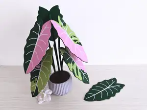 Alocasia Chantrieri coaster set