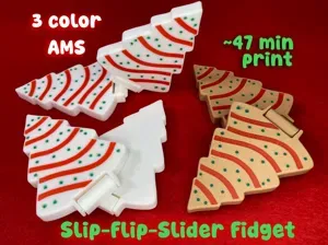 Little Debbie Christmas Tree Flip + Slide Fidget