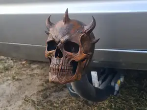 skull hitch tow bar cover