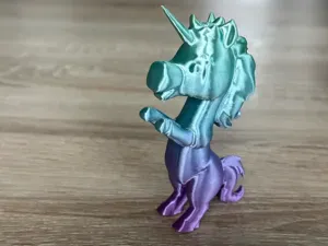 Cute Unicorn standing on hind legs