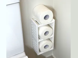 3-Roll Wall Mount Toilet Paper Holder – Modern