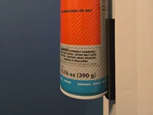 Hidden magnetic can holder. one TPU profile