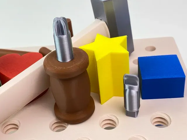 Kids Workbench Screw & Nail Sensory Montessori Toy — Фото 12 из 14