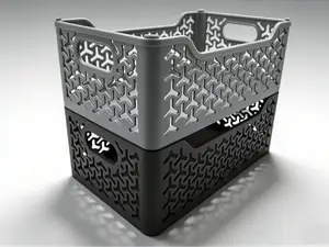 精致高级 结实实用|可堆叠镂空收纳筐Stackable Hollow Storage Basket