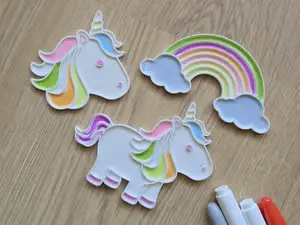 Cute Unicorn Horse Coloring Set Rainbow Fun Gift