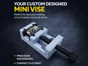 Compact Mini Vise for Soldering and Precision Work
