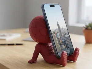 Mini spider man phone stand