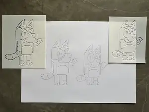 Bluey & Bingo Themed Stencil