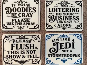 FUNNY BATHROOM SIGNS