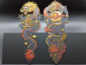 Galactic Dragon Bookmark Set