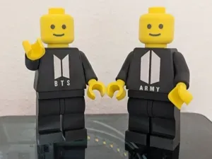 Grosser Brick Man BTS ARMY - 20cm - modular - KPOP