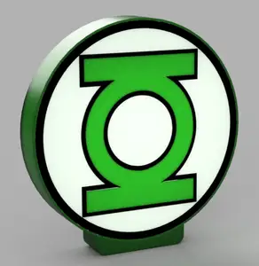 Green Lantern symbol LED Lamp
