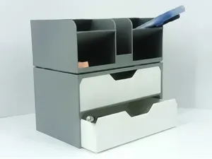 Multi-Compartment Desk Storage