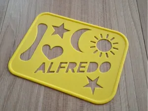ALFREDO STENCIL DISEGNO PERSONALIZZATO
