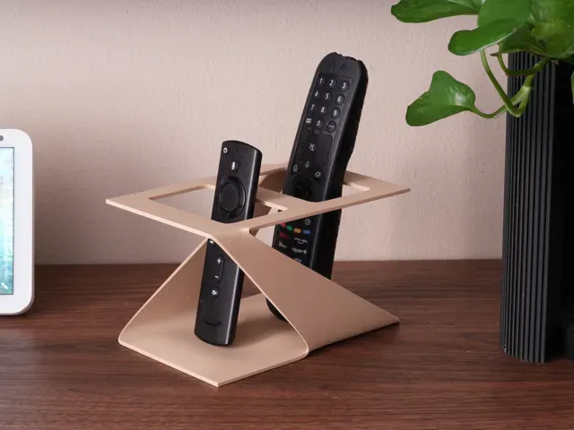Retro 70s Dual Remote Holder - Minimalist Stand — Фото 3 из 7