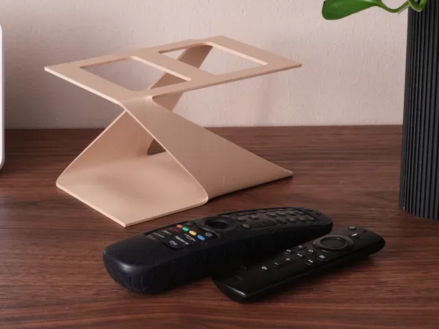Retro 70s Dual Remote Holder - Minimalist Stand — Фото 2 из 7