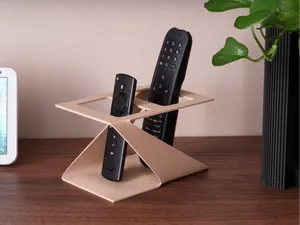 Retro 70s Dual Remote Holder - Minimalist Stand