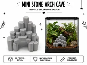 Mini Stone Arch Cave – Decorative Habitat Accent