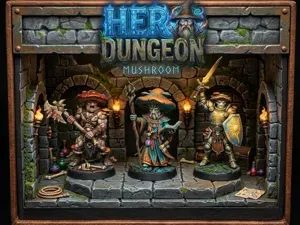 HERO DUNGEON MUSHROOM GUERRIERO MAGO PALADINO