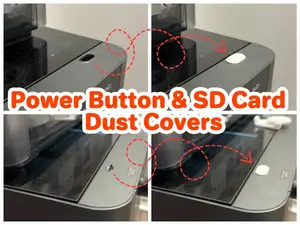 Top Cover and SD Card Dust Caps for Bambu Lab P1