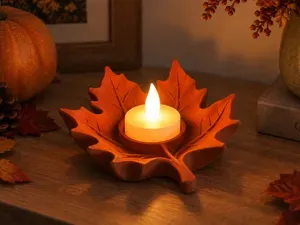 Autumn Maple Leaf Tealight Holder