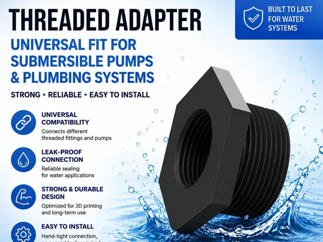 BSP Adapter 1 1/2” Male → 1” Female for Sub Pumps
