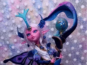 Soraka Fairy Court Staff - Monster High OOAK Doll