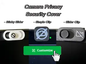 Custom Camera Privacy Security Cover Clip Slider