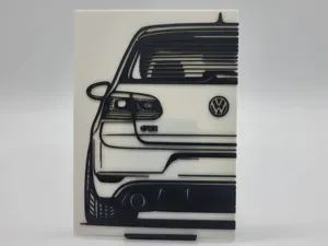 2D Wall Art VW Golf 6 GTI