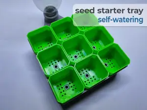Saatgut-Starter mit Deckel selbstbewässernd
