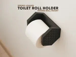 Toilet Roll Holder - Hidden Wall Mount