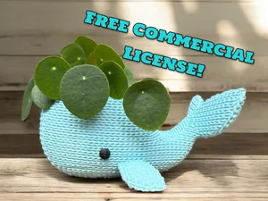 Whale Plant Pot
