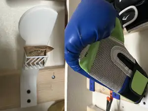 Glove Holder with Desiccant Pouch