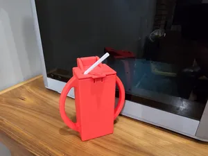 juice box holder with hinged snap lid