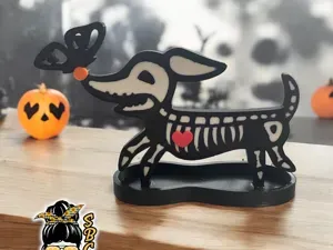 Dog Skeleton Zero, trinket or display base