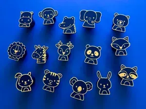 15 Animal Coat Hooks - with Wallmount