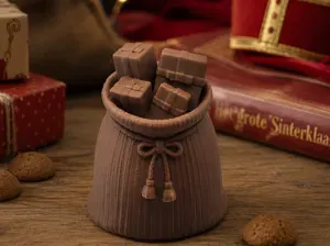 Sinterklaas set japandi stijl - juten zak met kado