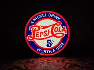Pepsi Cola Retro LED Lightbox Sign