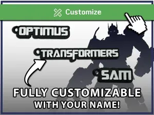 Transformers Font Customizable Keychain Maker