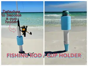 Fishing Rod / Cup Holder for the Beach