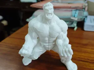 红浩克漫威人物角色手办 动漫 分件 好打 胶水拼装 可上色坚固可放大道具家居摆件模型儿童玩具